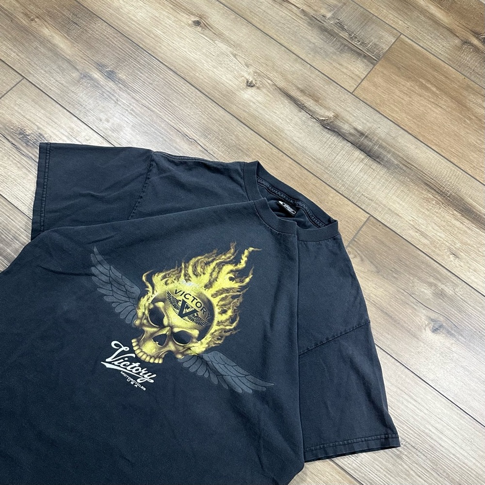 Vintage 2000’s Y2K Victory Motorcycles USA Graphic Tee